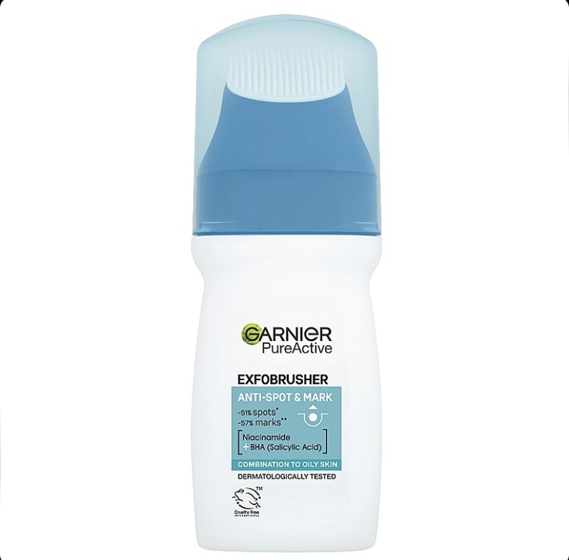 ژل شست‌وشو و لایه‌بردار صورت گارنیه Garnier Pure Active Intensive Exfo-Brusher ضدجوش حاوی سالیسیلیک اسید حجم 150 میل