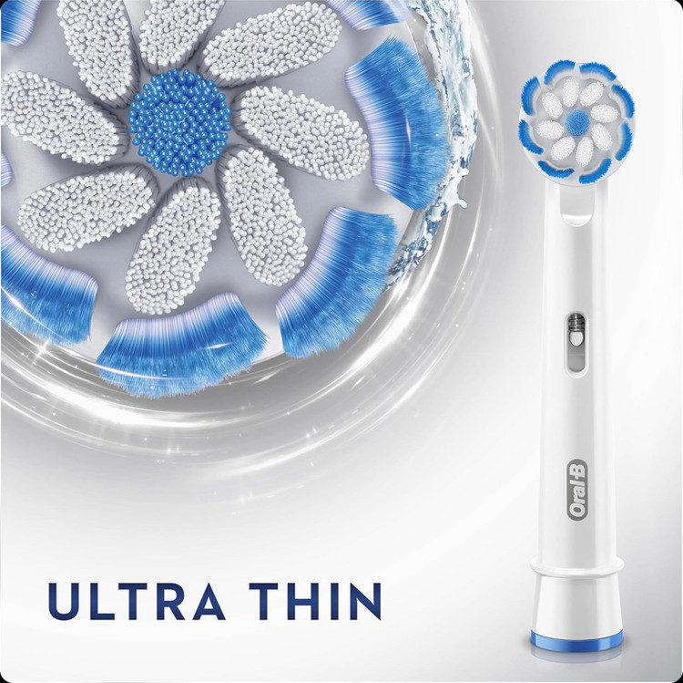 سری یدک مسواک برقی اورال-بی Oral-B Extra Sensitive Clean مناسب دندان و لثه حساس بسته 3 عددی