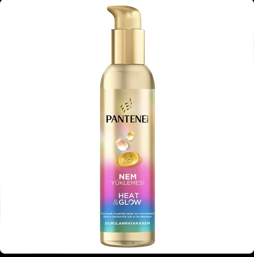 کرم مو آبرسان و محافظ حرارت بدون نیاز به آبکشی پنتن Pantene Moisture Loading Heat & Glow حجم 135 میل