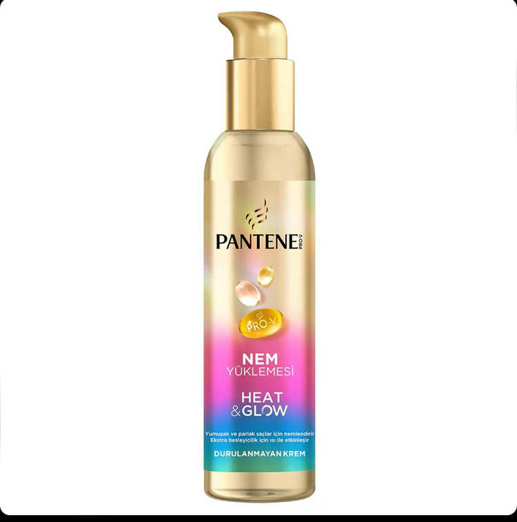 کرم مو آبرسان و محافظ حرارت بدون نیاز به آبکشی پنتن Pantene Moisture Loading Heat & Glow حجم 135 میل