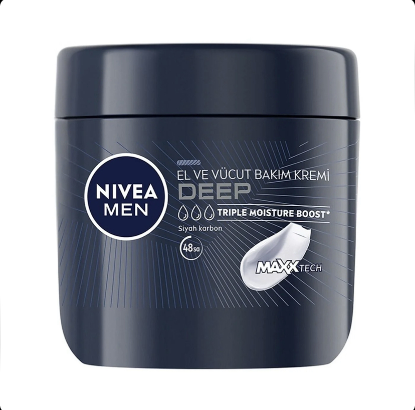 کرم مرطوب‌کننده دست و بدن مردانه نیوآ Nivea Men Deep Impact حجم 400 میل