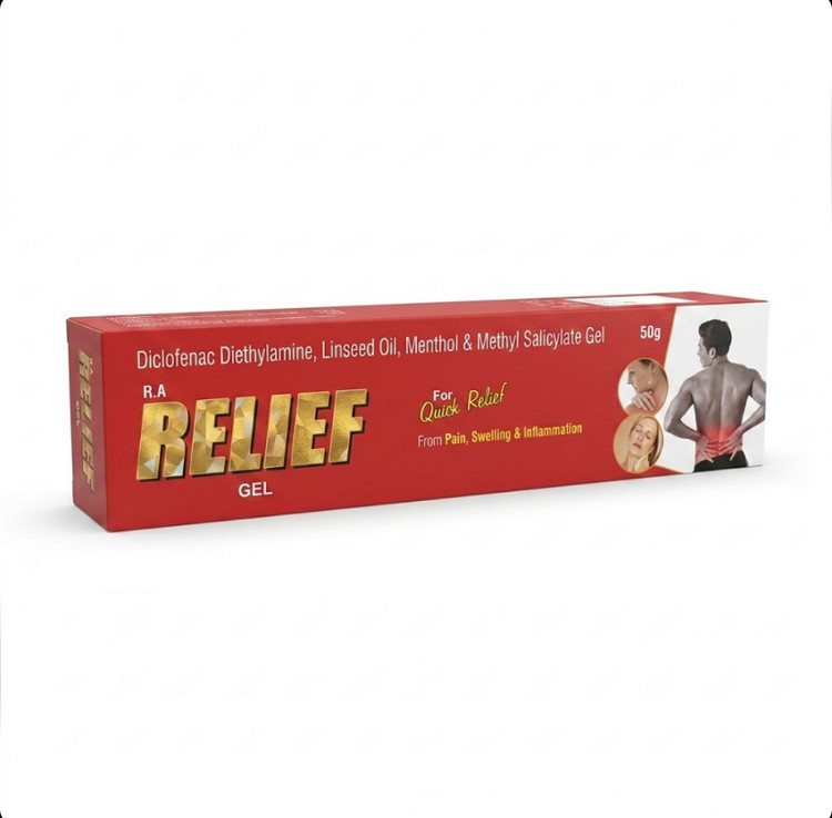 پماد دیکلوفناک تسکین دهنده دردهای عضلانی و مفصلی ریلایف RELIEF حجم ۵۰ گرم