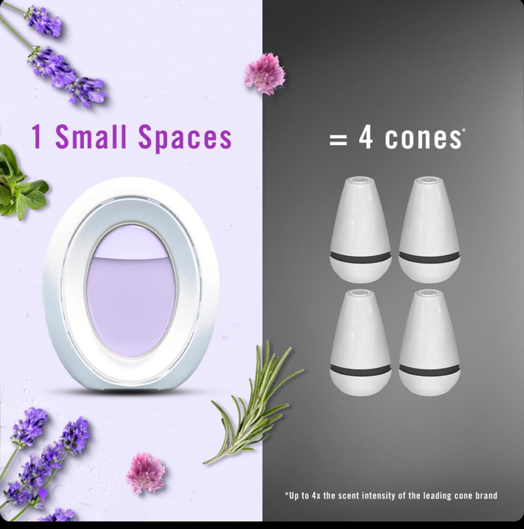 خوشبوکننده و بوگیر سرویس بهداشتی فبرز Febreze رایحه لوکس و گلی White Floral
