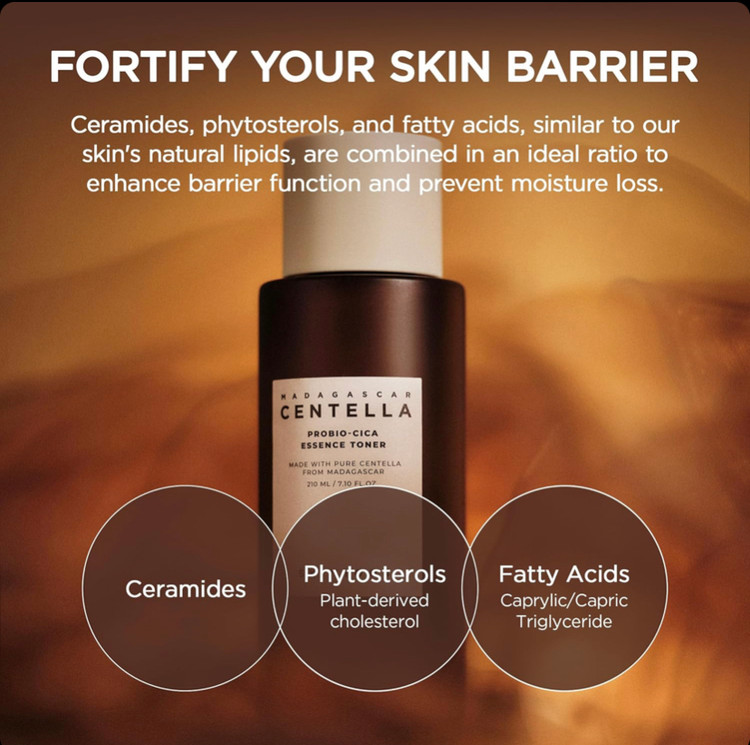تونر اسنس آبرسان و تقویتکننده سد دفاعی پوست اسکین ۱۰۰۴ SKIN1004 Centella حجم ۲۱۰ میل